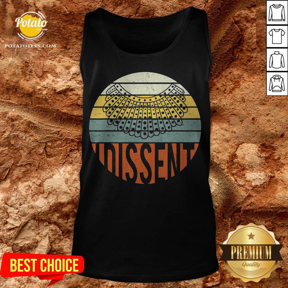 Nice I Dissent Quote Vintage RBG Shirt - Image 3