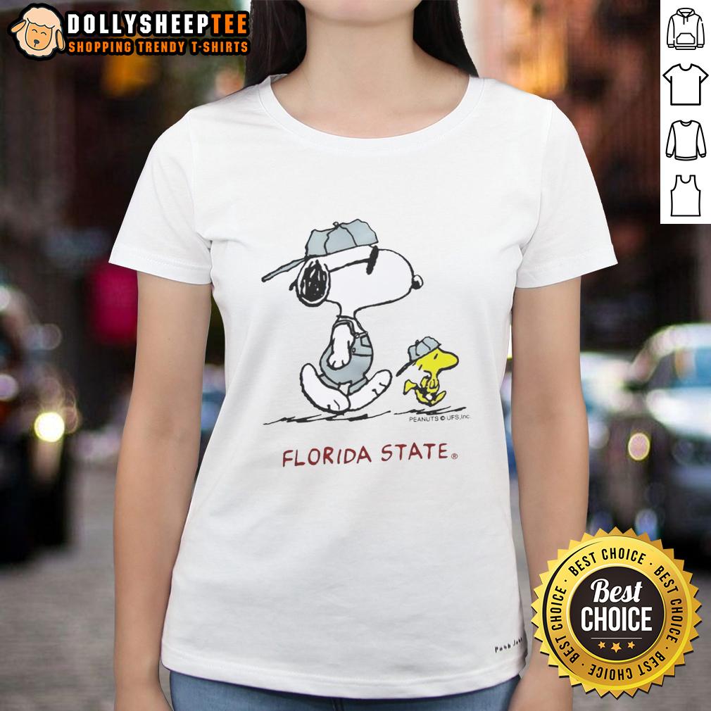 Awesome Peanuts Florida State University Snoopy And Woodstock T-Shirt - Image 3
