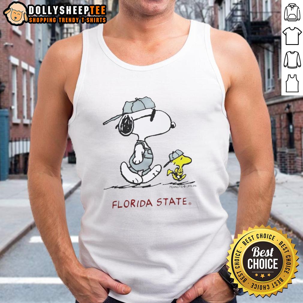 Awesome Peanuts Florida State University Snoopy And Woodstock T-Shirt - Image 4
