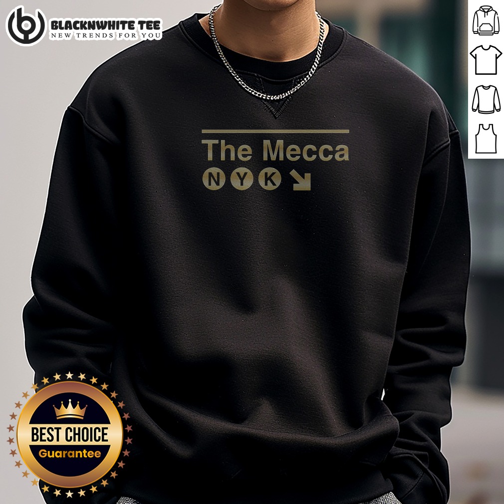 Original Top New York Knicks The Mecca NYK Subway Station Sign Golden Championship Shirt - Image 5