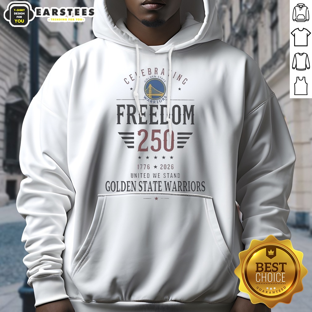 Funny Golden State Warriors X Celebrating Freedom 250 United We Stand 1776 2026 Shirt - Image 2