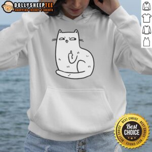 Alternative view of Original Middle Finger Cat T-Shirt