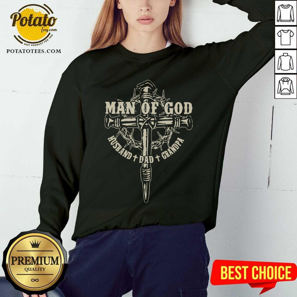 Man Of God Husband Dad Grandpa Shirt - Image 5