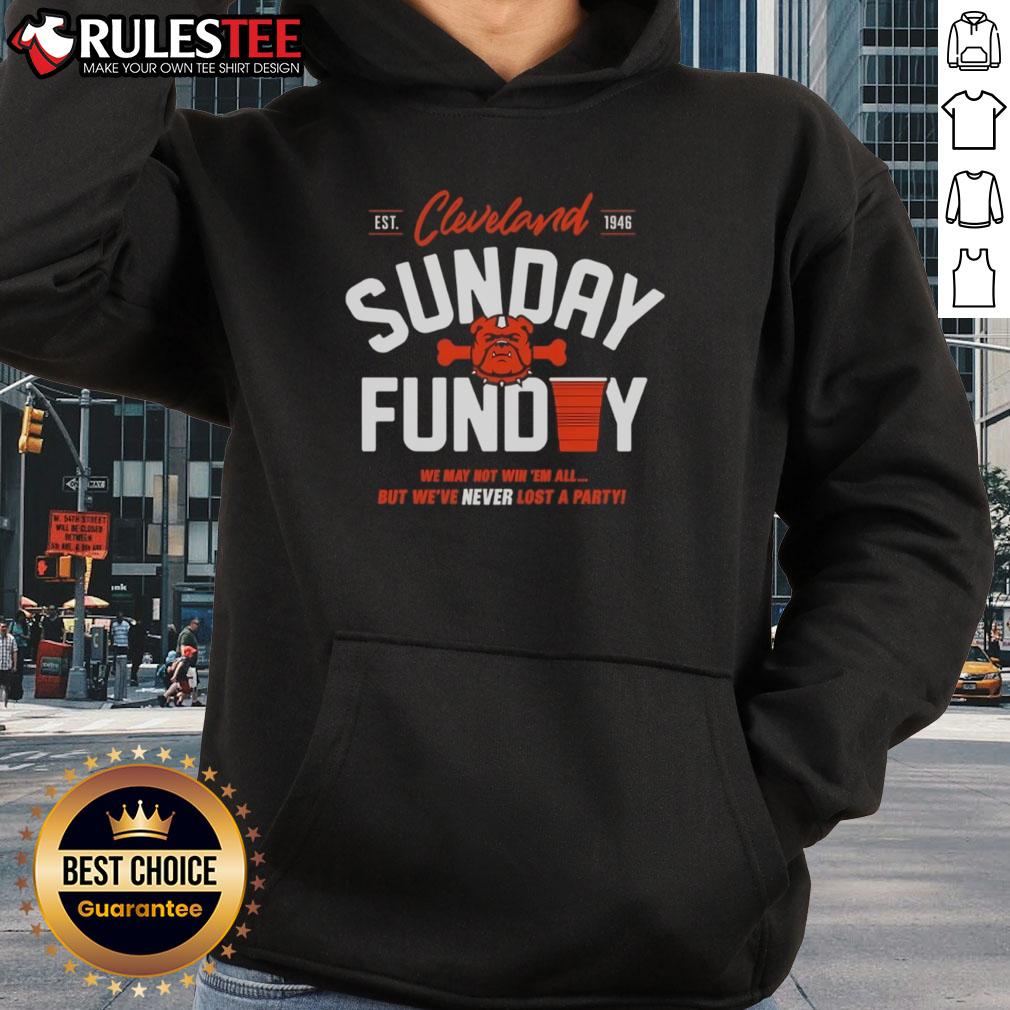 Top Cleveland Browns Never Lost A Party Sunday T-Shirt - Image 2