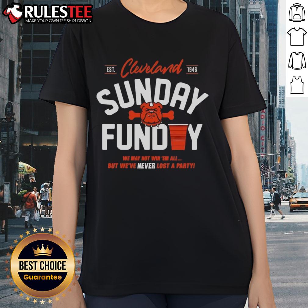 Top Cleveland Browns Never Lost A Party Sunday T-Shirt - Image 3