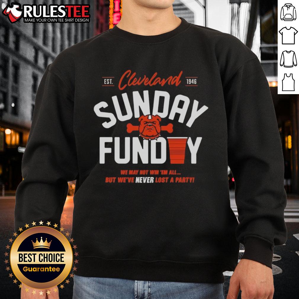 Top Cleveland Browns Never Lost A Party Sunday T-Shirt - Image 5