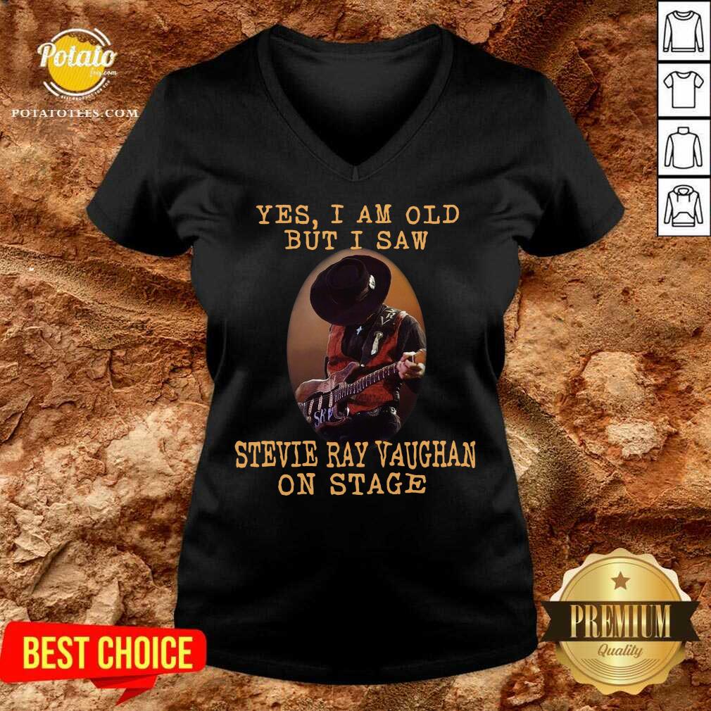Good Yes I’m Old But I Saw Stevie Ray Vaughan On Stage Shirt - Image 2