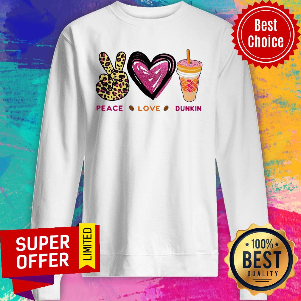 Awesome Peace Love Dunkin Shirt - Image 5