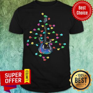Official Guitar Christmas Light Shirt