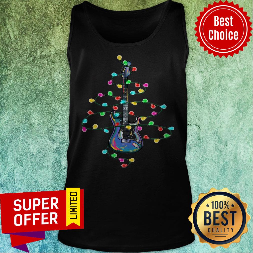Official Guitar Christmas Light Shirt - Image 4