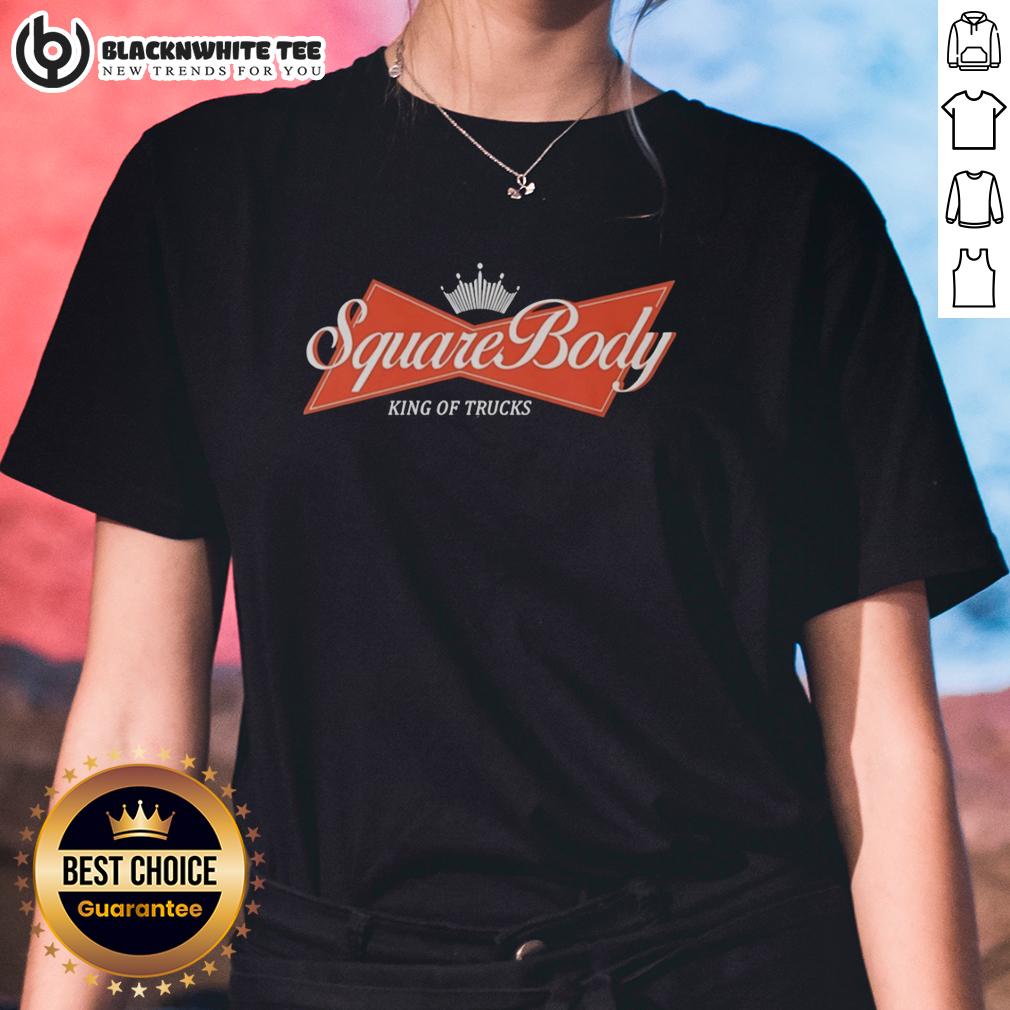 Official Square Body King Of Trucks Budweiser Logo T-Shirt - Image 3