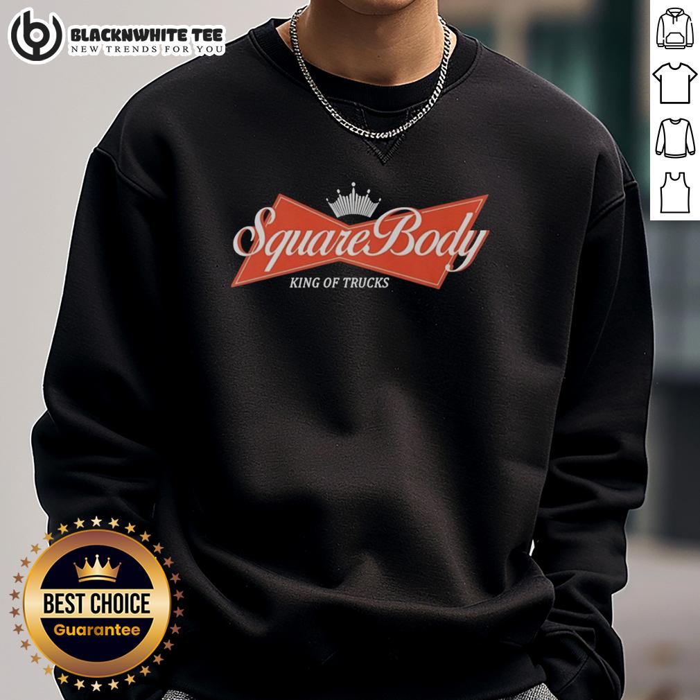 Official Square Body King Of Trucks Budweiser Logo T-Shirt - Image 5