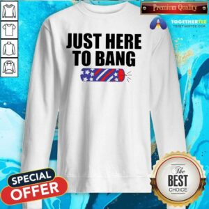 Alternative view of Funny Just Here To Bang Shirt