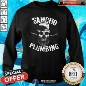 Alternative view of Original Sancho Plumbing Co Shirt