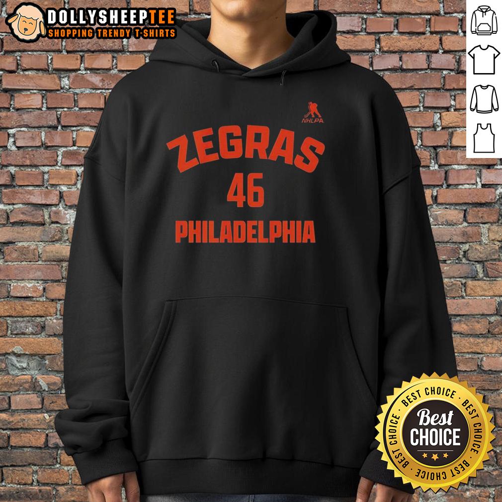 Awesome Trevor Zegras 46 Philadelphia Flyers T-Shirt - Image 4