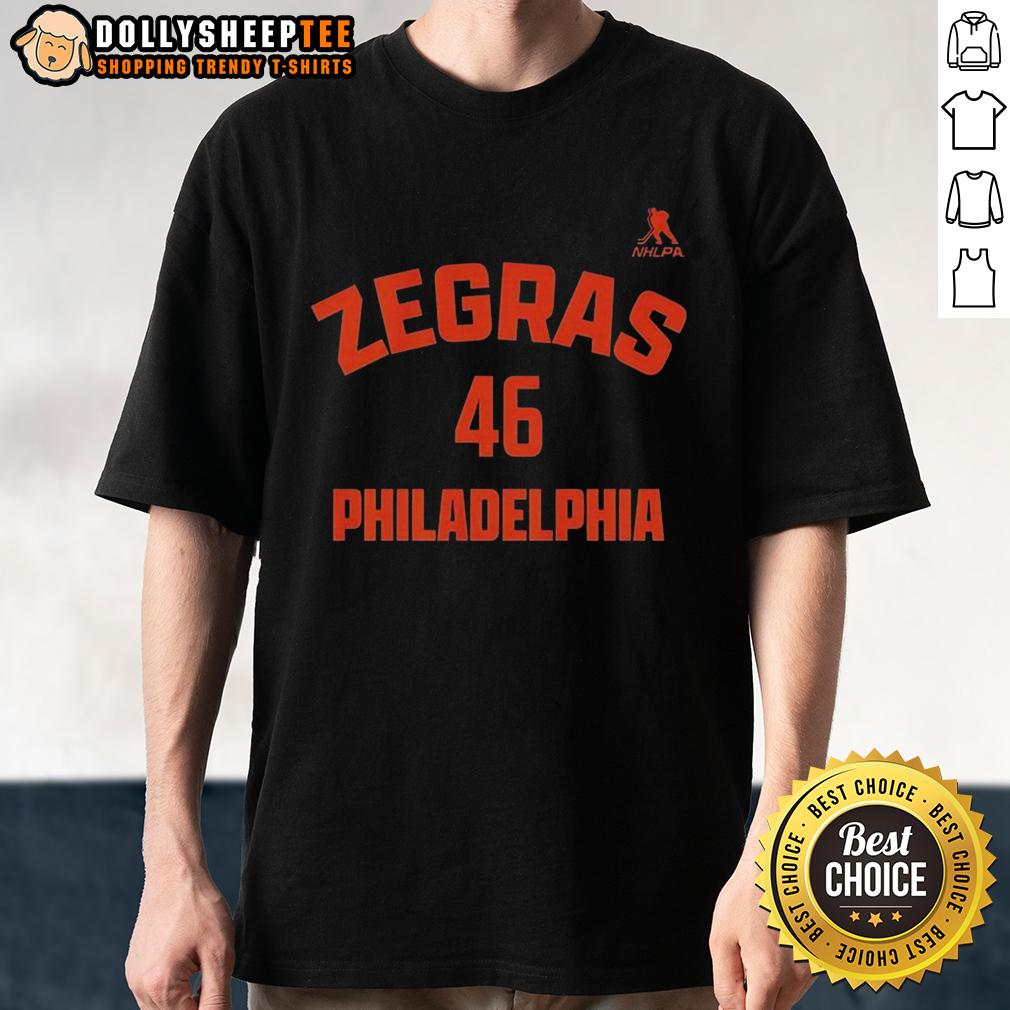 Awesome Trevor Zegras 46 Philadelphia Flyers T-Shirt