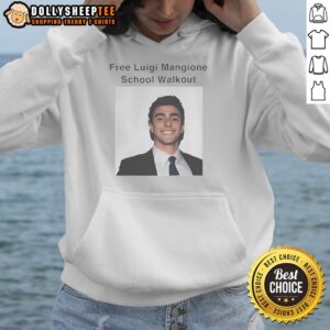 Alternative view of Awesome Free Luigi Mangione School Walkout Protest T-Shirt