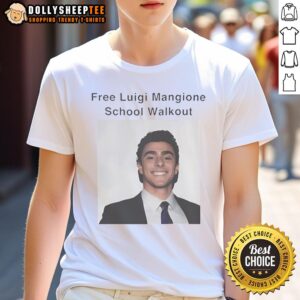 Awesome Free Luigi Mangione School Walkout Protest T-Shirt