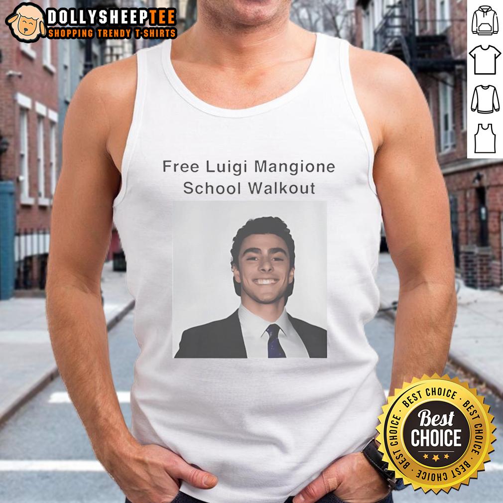 Awesome Free Luigi Mangione School Walkout Protest T-Shirt - Image 4