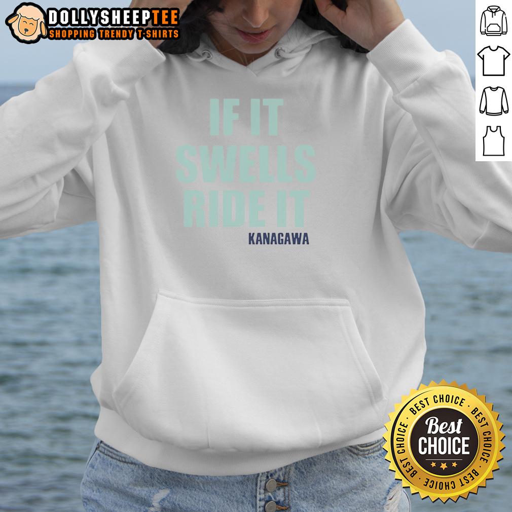 Awesome If It Swells Ride It Kanagawa T-Shirt - Image 2