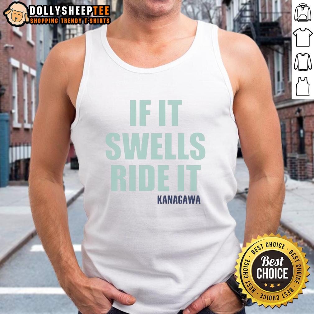 Awesome If It Swells Ride It Kanagawa T-Shirt - Image 4