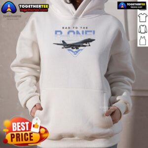 Alternative view of Premium B1 Lancer Military Jet Bomber Airplane Bad To The Bone T-Shirt