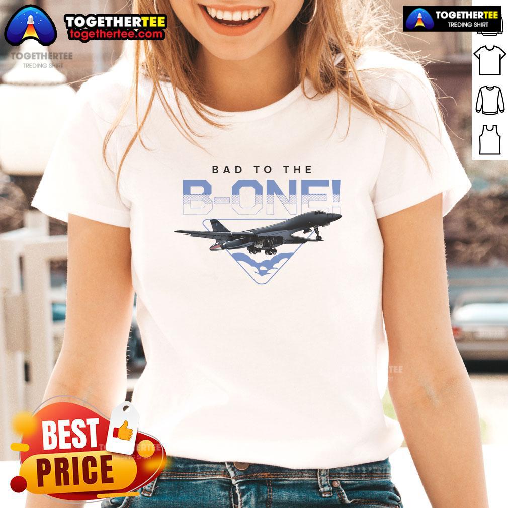 Premium B1 Lancer Military Jet Bomber Airplane Bad To The Bone T-Shirt - Image 3