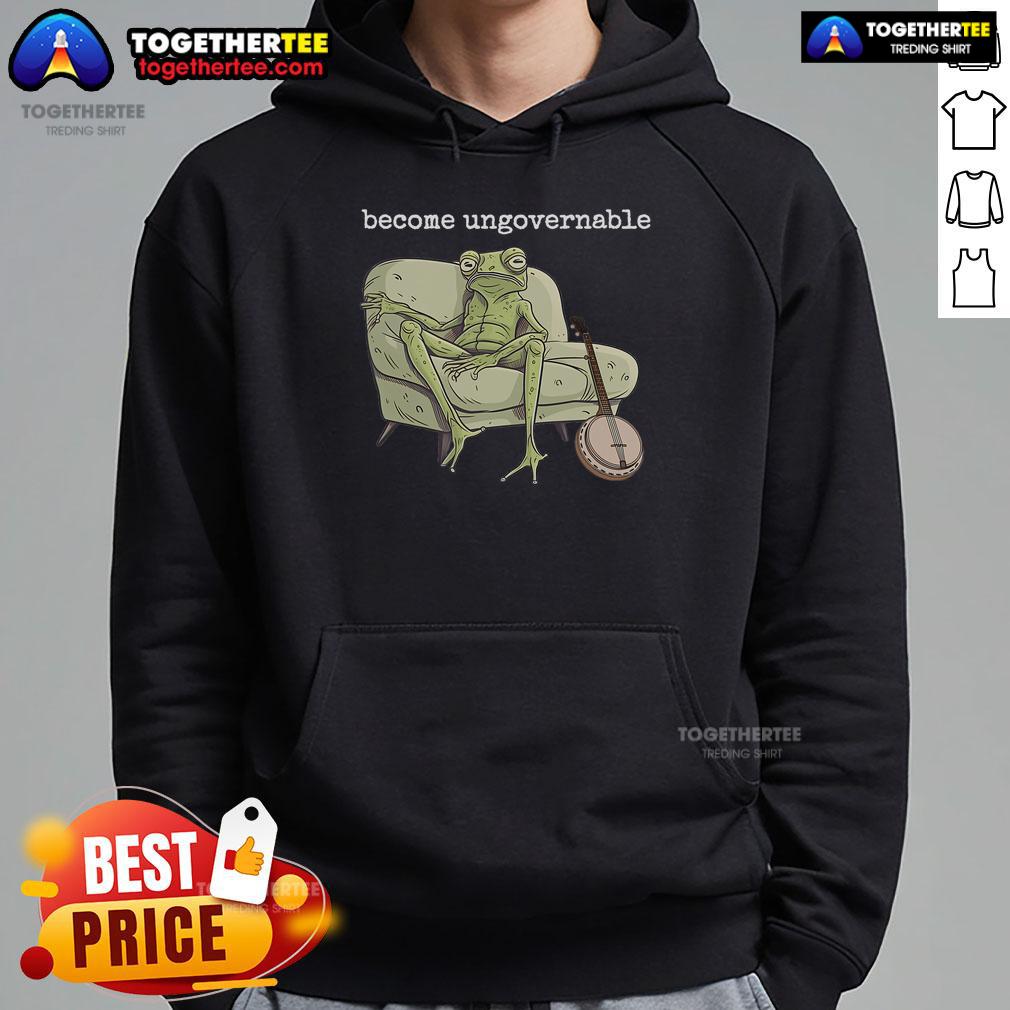 Top Weird Frog Meme Stupid Cursed Toad Become Ungovernable T-Shirt - Image 2