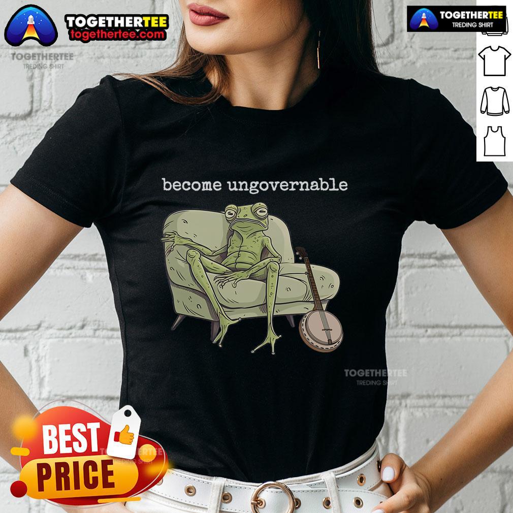 Top Weird Frog Meme Stupid Cursed Toad Become Ungovernable T-Shirt - Image 3