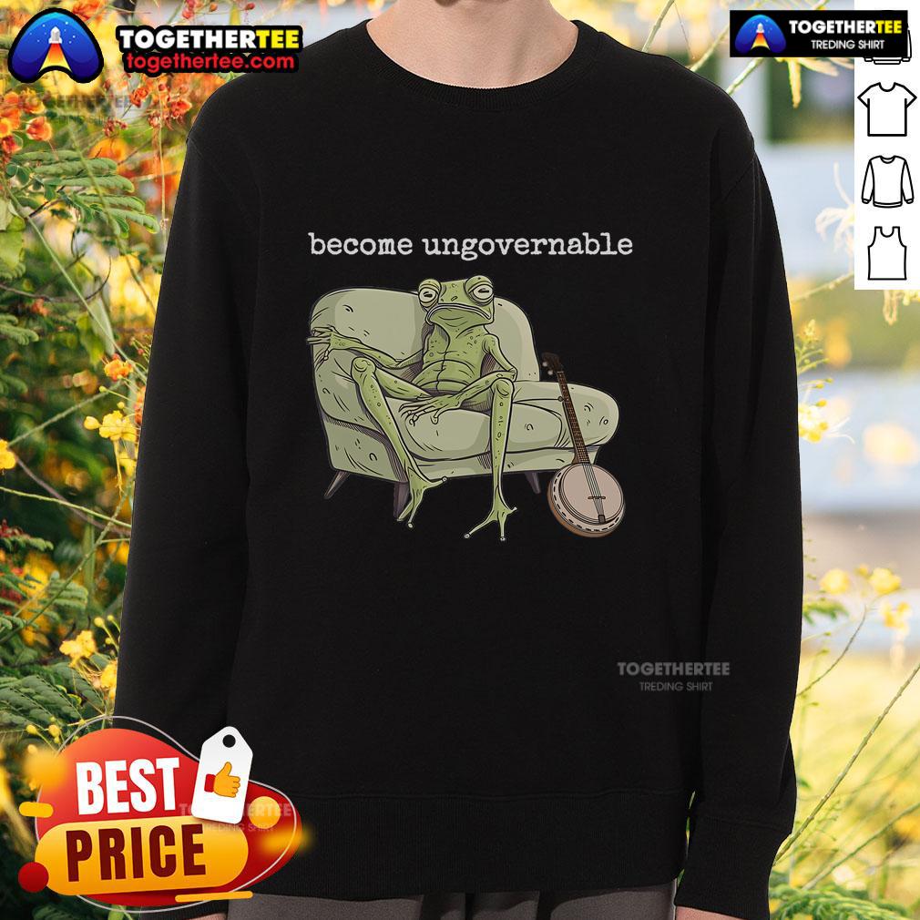 Top Weird Frog Meme Stupid Cursed Toad Become Ungovernable T-Shirt - Image 5