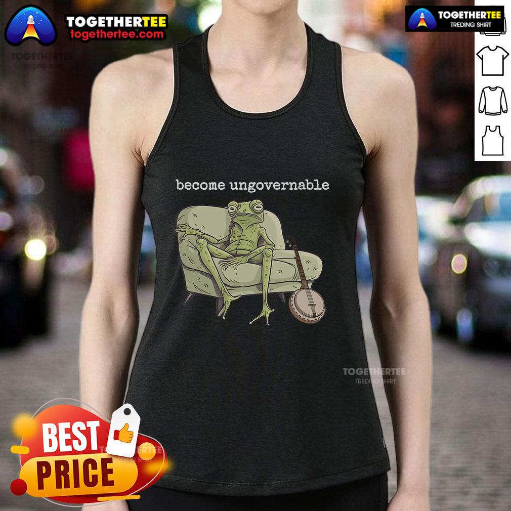Top Weird Frog Meme Stupid Cursed Toad Become Ungovernable T-Shirt - Image 4
