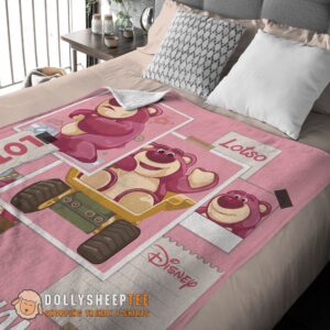 Alternative view of Perfect Disney Cartoon Toy Story Cute Lotso Grid Photos Blanket
