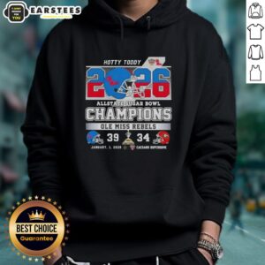 Alternative view of Good Allstate Sugar Bowl Ole Miss Rebels Hotty Toddy Caesars Superdome Football Helmet T-Shirt