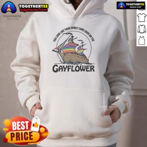 Alternative view of Nice You Look Like Your Family Came Over On The Gayflower T-Shirt