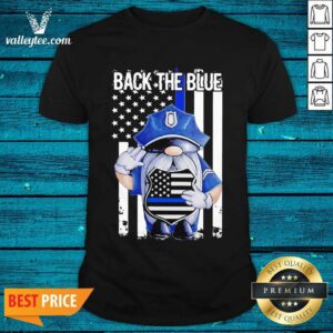 Attractive Back The Blue Drawf American Flag Shirt