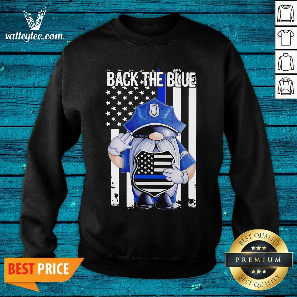 Attractive Back The Blue Drawf American Flag Shirt - Image 4