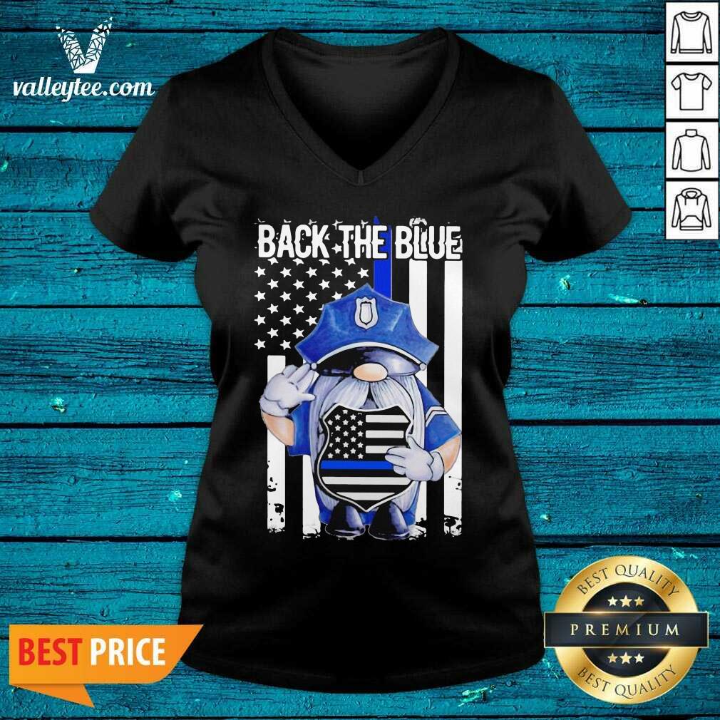 Attractive Back The Blue Drawf American Flag Shirt - Image 3
