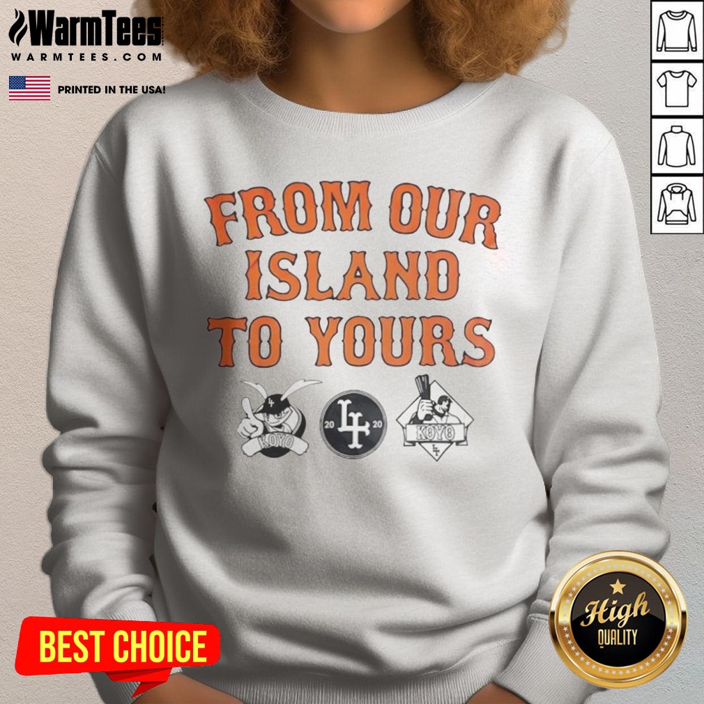 Good Los Angeles Dodgers From Our Island To Yours Shirt - Image 4