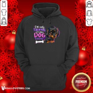 Alternative view of Dachshund Im Only Talking To My Dogs Today Shirt