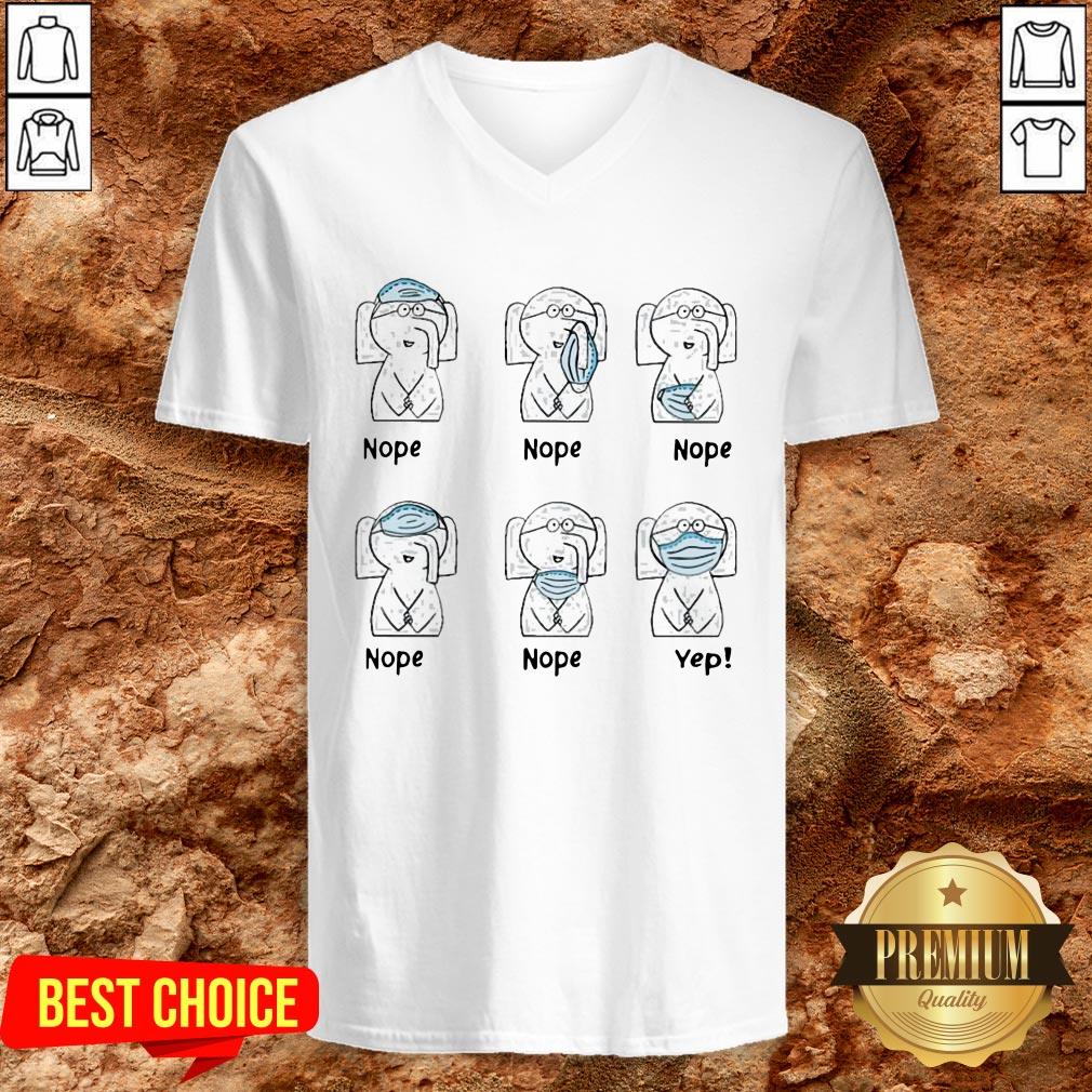 Hot Piggie Right Way To Wear Mask Nope Yep Shirt - Image 2