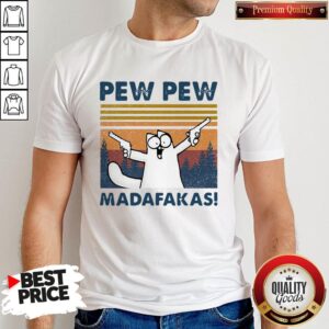 Simon's Cat Pew Pew Madafakas Vintage Shirt