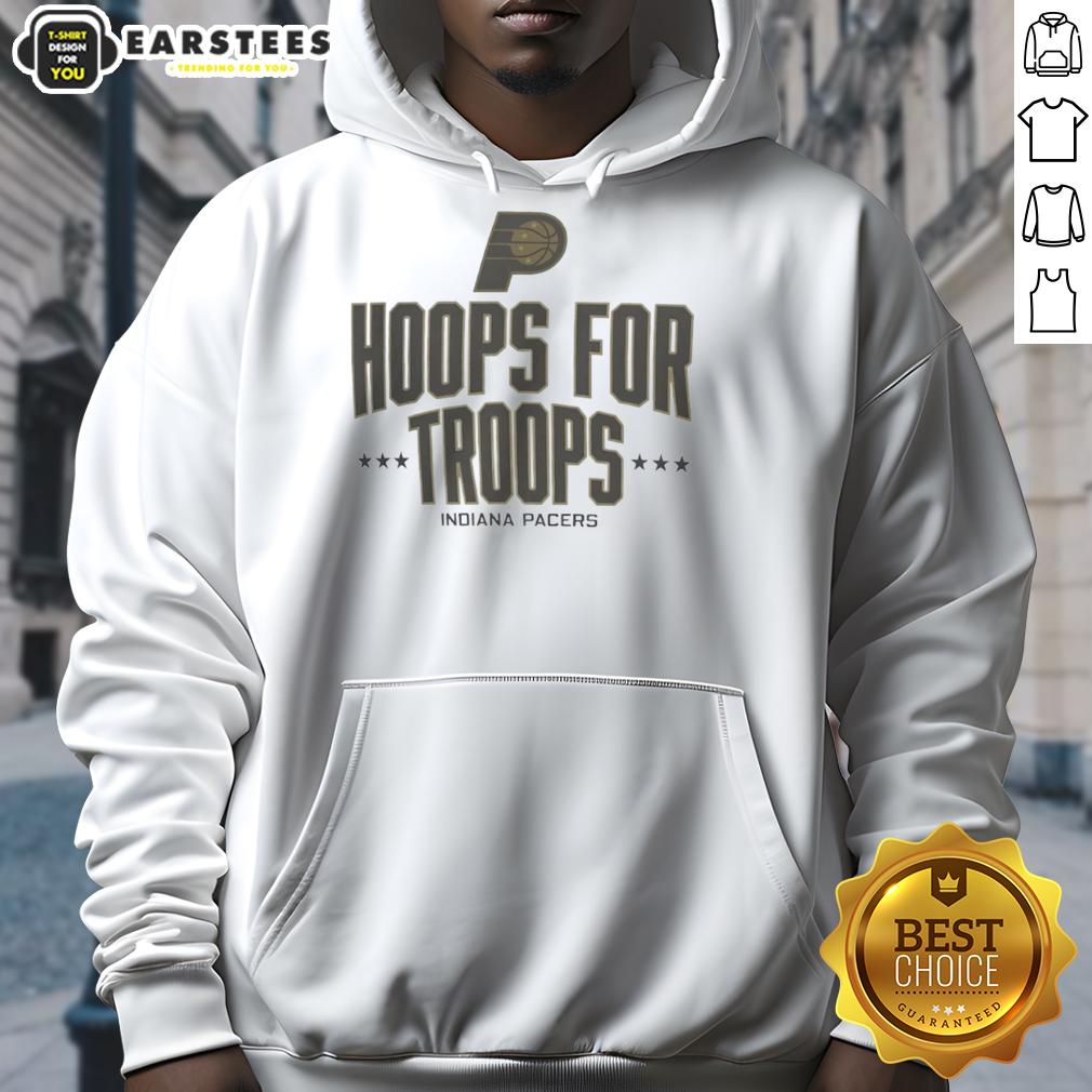Awesome Hoops For Troops Indiana Pacers Basketball T-Shirt - Image 2
