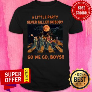 Abbey Road A Little Party Never So We Go Boys Halloween Horror Shirt