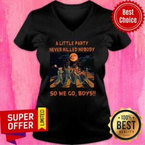 Alternative view of Abbey Road A Little Party Never So We Go Boys Halloween Horror Shirt