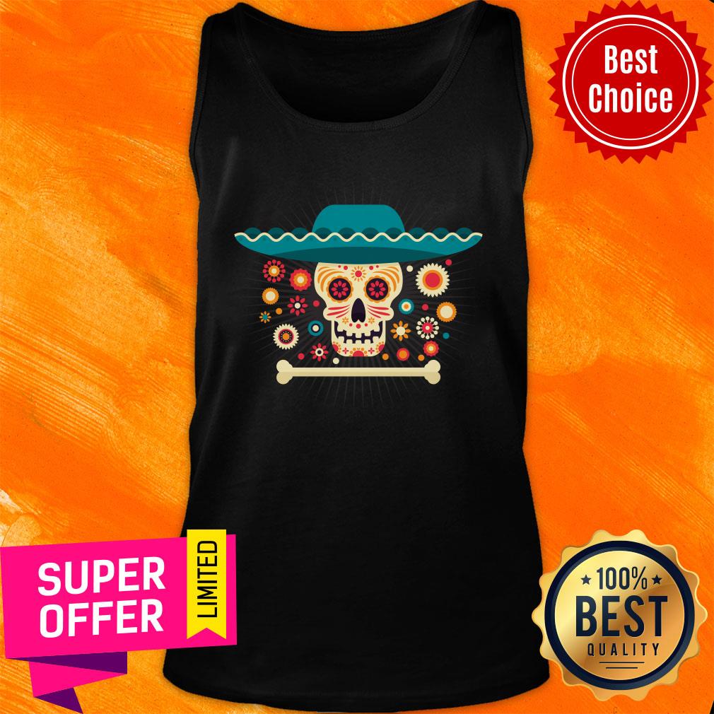 Dead Day With Skull Mexian Hat Sugar Shirt - Image 4