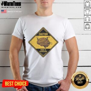 Good Executive Dysfunction Retro Caution Brain Overheat Warning T-Shirt