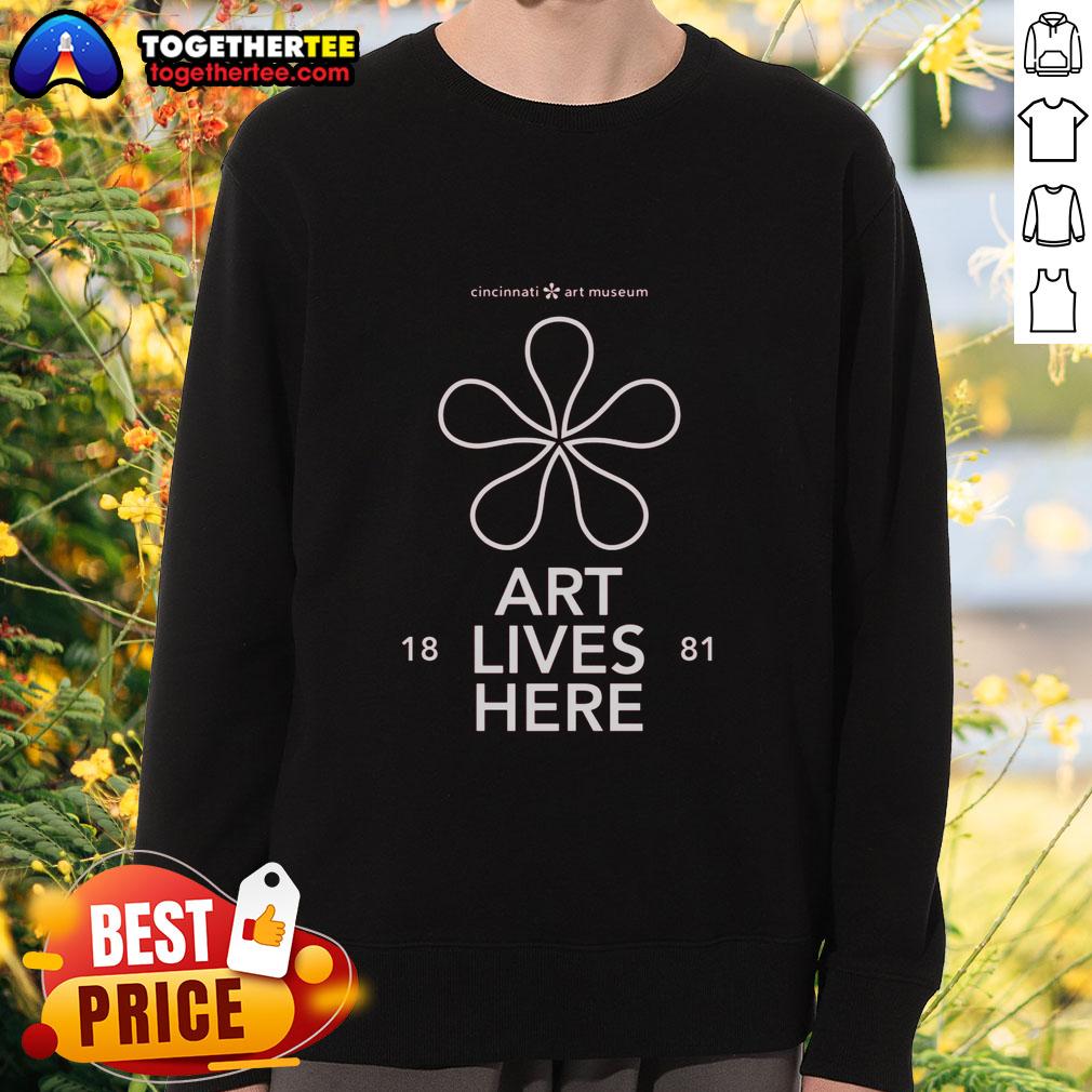 Official Cincinnati Art Museum Art Lives Here T-Shirt - Image 5