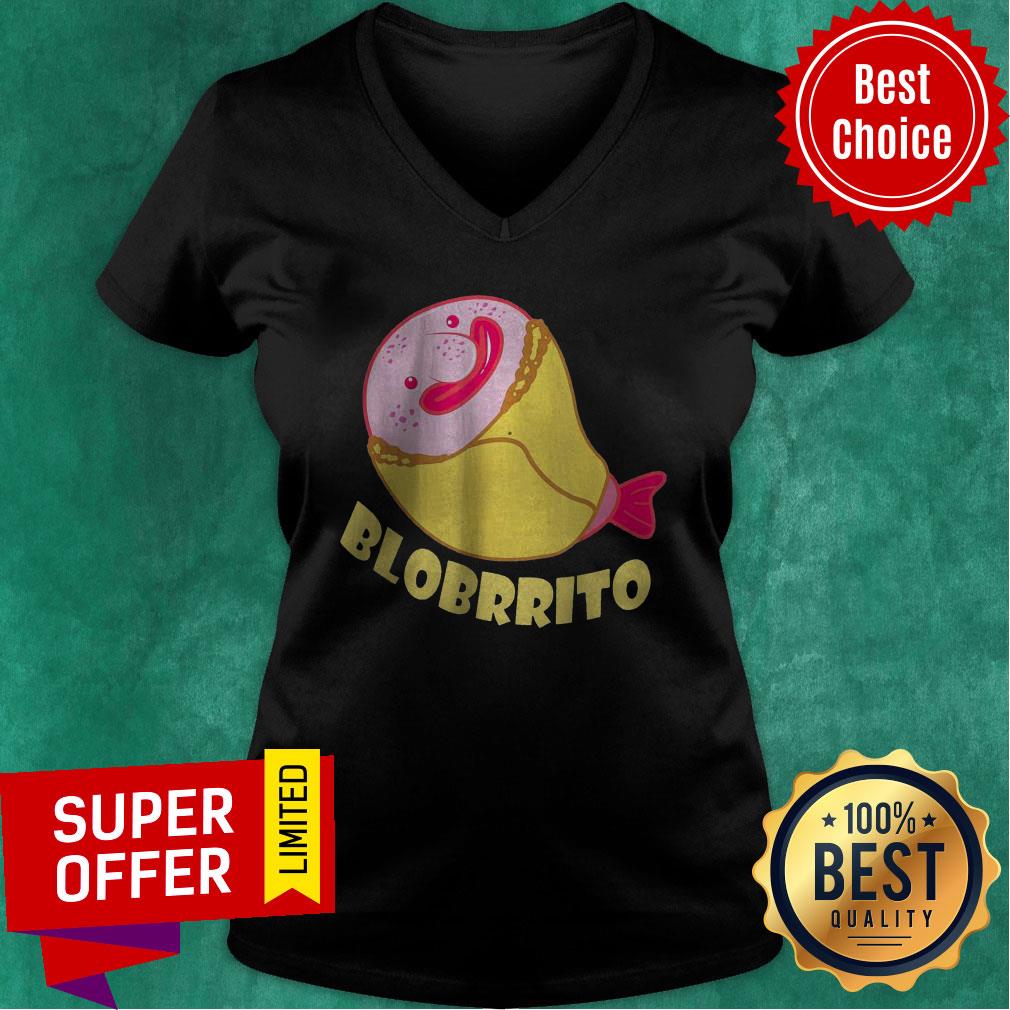 Awesome Blobrrito Burrito And Blobfish Shirt - Image 4