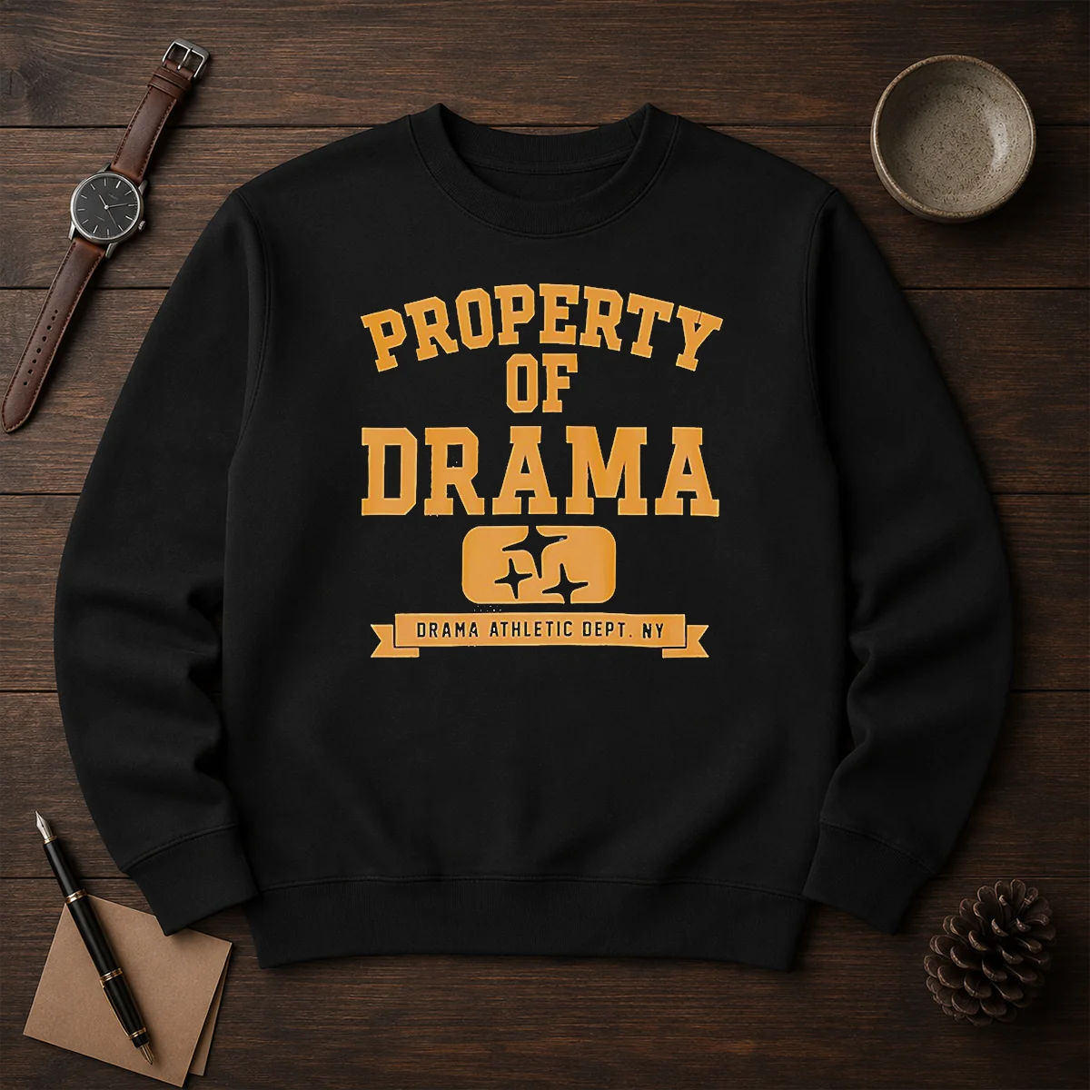 Good Property Of Drama Athletic Dept NY Shirt - Image 7