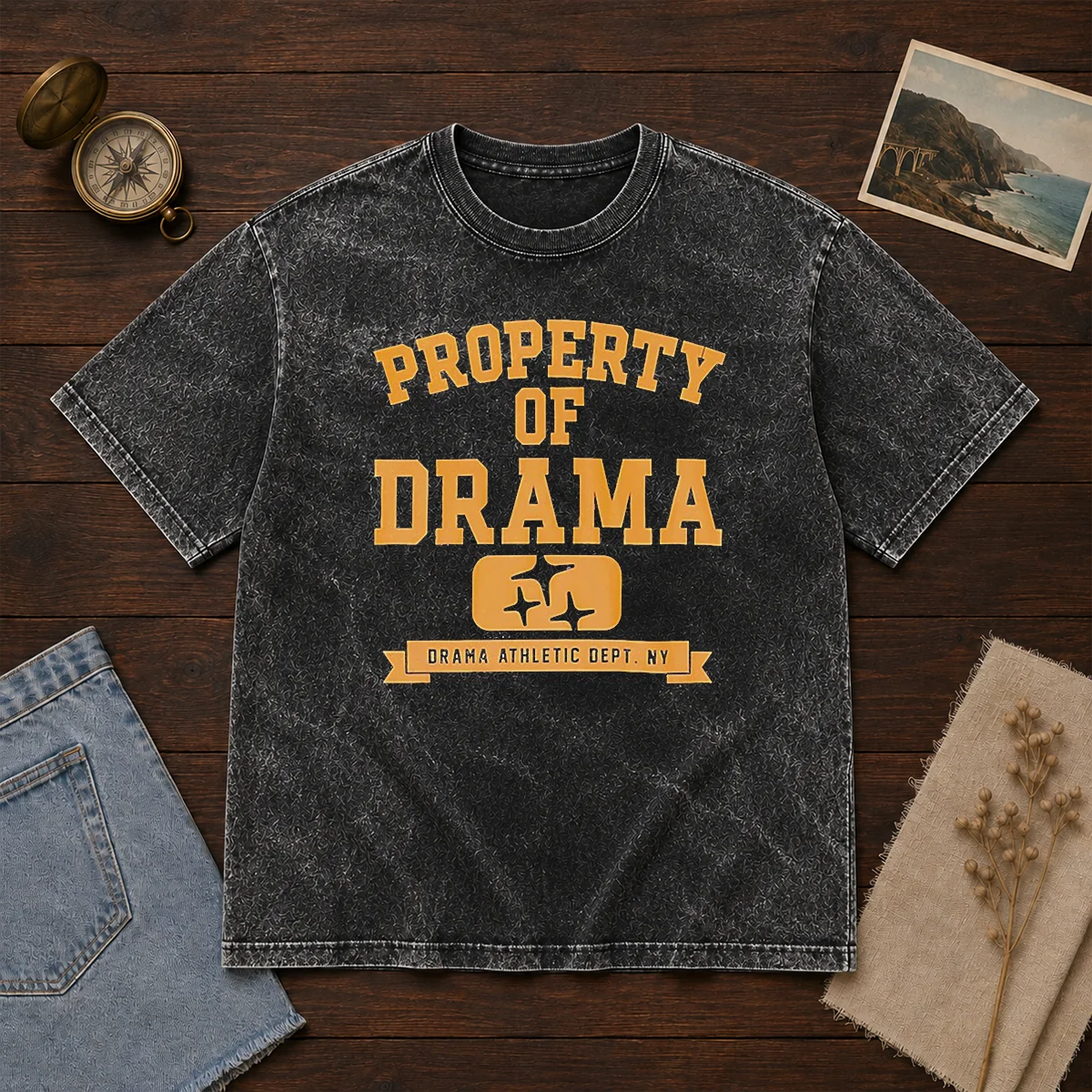 Good Property Of Drama Athletic Dept NY Shirt - Image 8